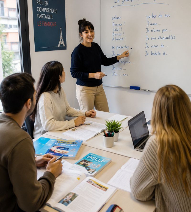Clases de Francés para adultos en Academia Moliere Castelldefels y online