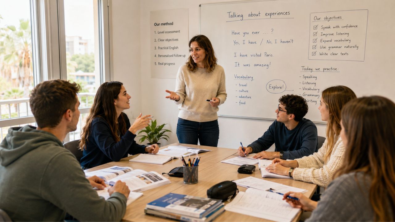 omo trabajamos en las clases de inglés